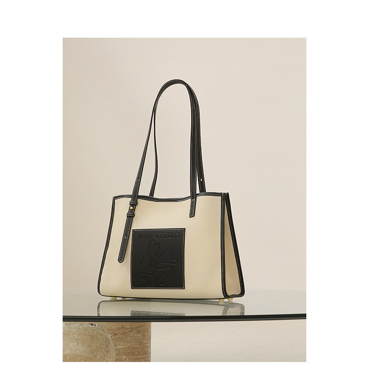 广州真皮女包大容量新款包包女小众单肩包秋冬托特包牛皮斜挎大包详情11