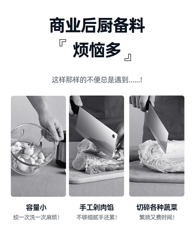 大容量六升电动绞肉机商用家用 支持定制 大功率多功能绞馅碎肉机详情6