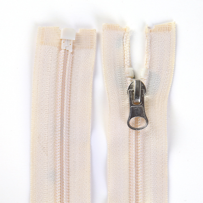 Wholesale No. 5 nylon injection-molded tail-end zippers for clothing, home textiles, bags and anti-static zippers. Customized sizes available pic 11
