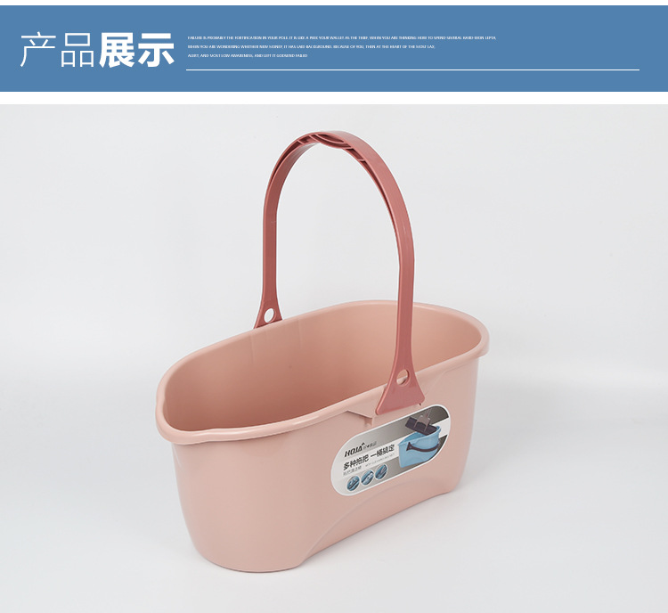 加厚挤水单桶储水拖地板家用塑料新料免手洗拖布清洁拖把桶长方形详情4