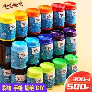 蒙玛特100ml丙烯颜料套装CC袋丙烯48色防水墙绘diy自立袋颜料批发详情1