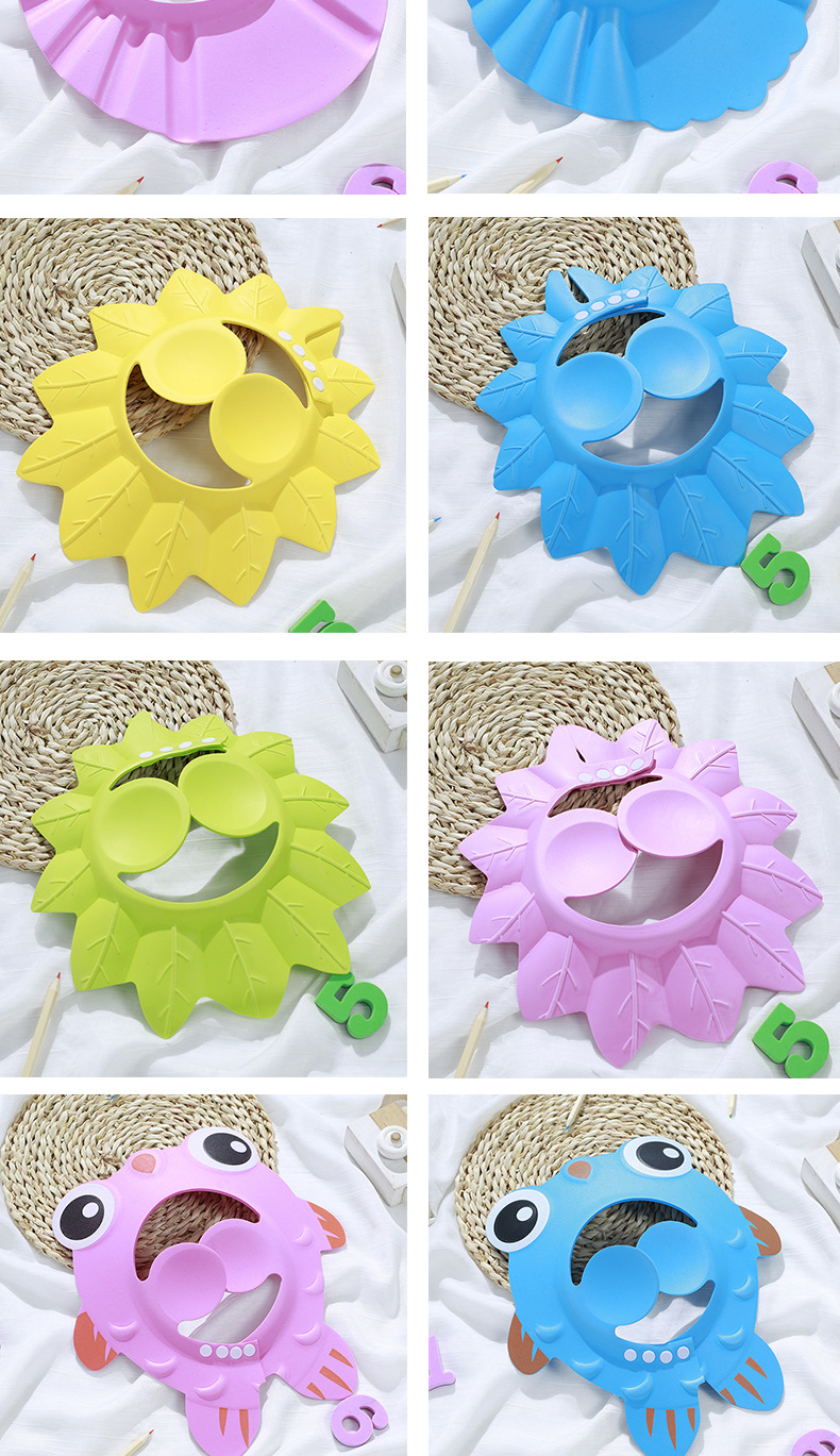 宝宝洗头神器防水护耳帽婴儿洗澡帽洗发帽eva婴儿用品儿童洗头帽详情13