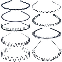 5mm套布头箍色丁布简约发箍 彩色套布铁发箍包布头扣DIY发饰材料详情5