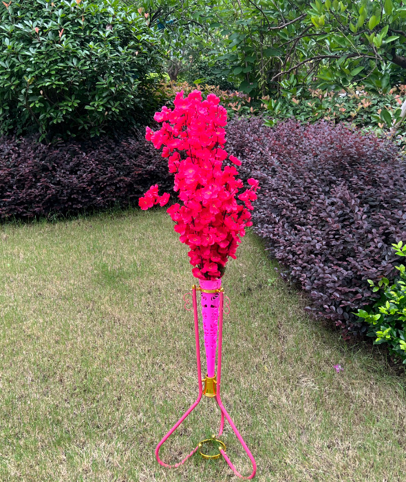 Wedding welcome corridor flower stand, passageway flower basket, rose iron basket, small cultural scene decoration props, basket supplies pic 20