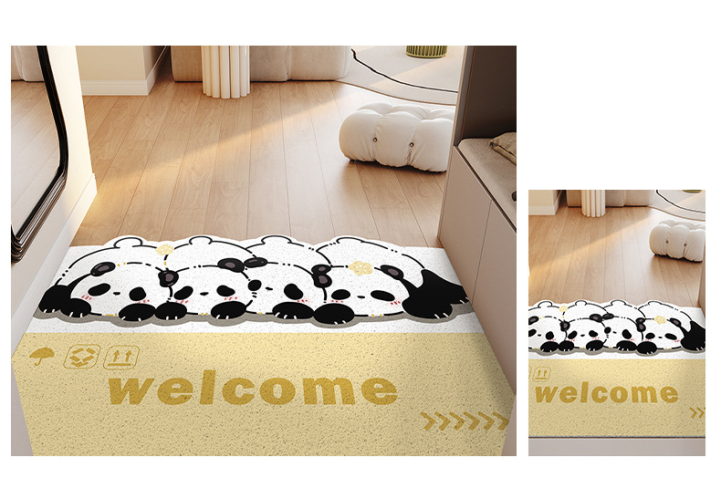 卡通可爱家用耐磨玄关大门口刮泥蹭土脚垫家用防滑耐磨丝圈地垫详情15