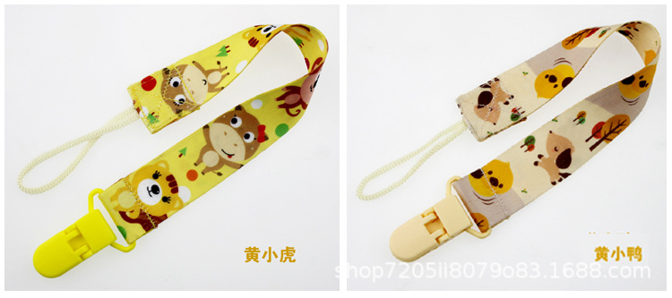 Productos para bebés personalizados cadena de chupete cordón de chupete correas anticaída clip de chupete en stock pic 19