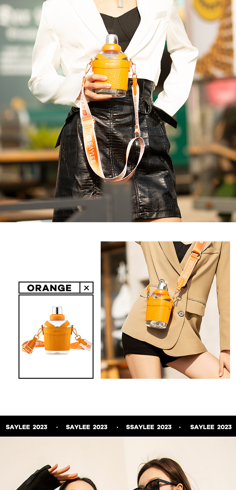 小立魔法壶女生高颜值塑料杯斜跨时尚大牌礼品送礼高级杯子tritan详情24