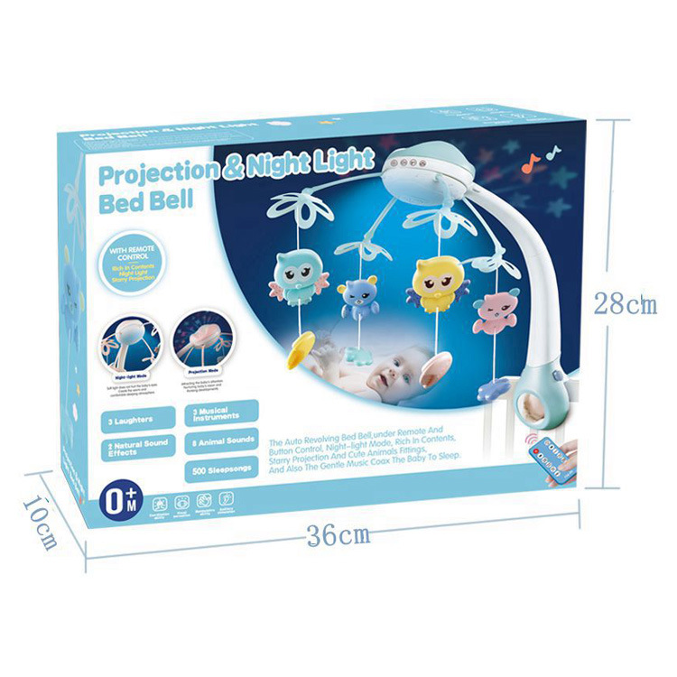 跨境多功能婴儿床铃投影旋转音乐床铃 baby projection bed bell工厂直销详情8