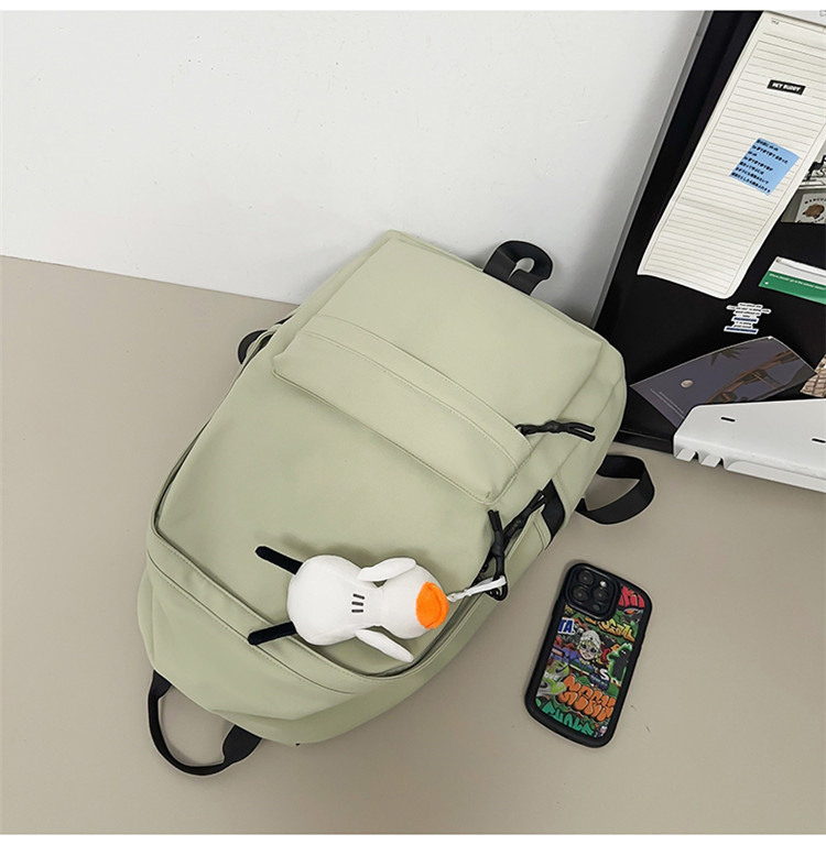 跨境2024新款男简约高中大学生双肩包女休闲大容量初中生旅行背包详情44