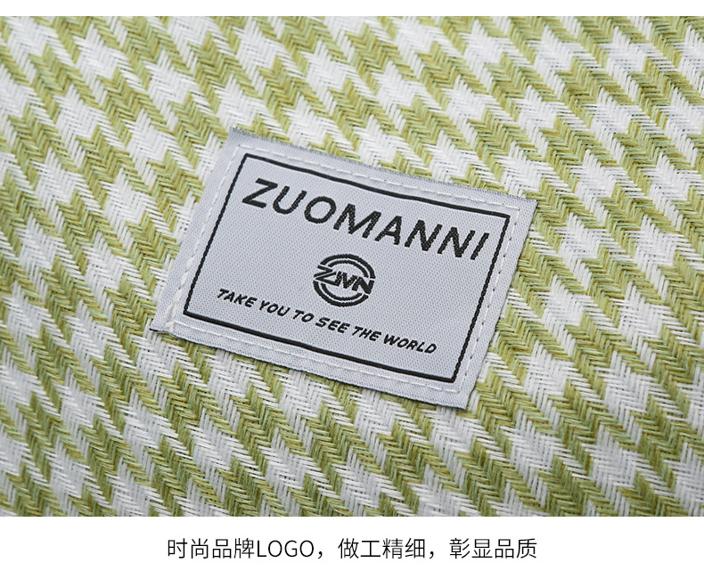 潮流时尚千鸟格花纹手提旅行包大容量运动收纳健身包可折叠背包详情33