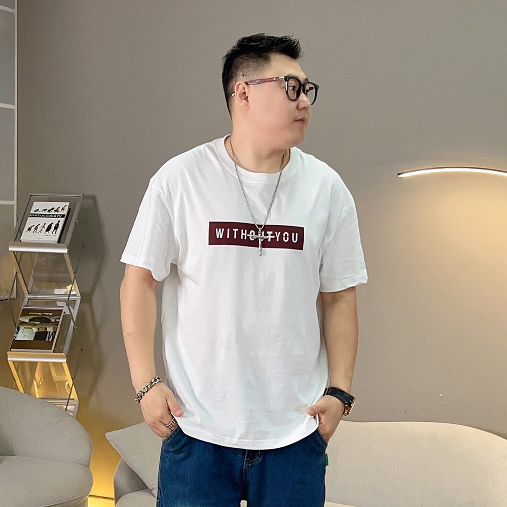 胖蝈蝈大码短袖男款夏季宽松大码t恤男加肥加大男士休闲子半袖详情14