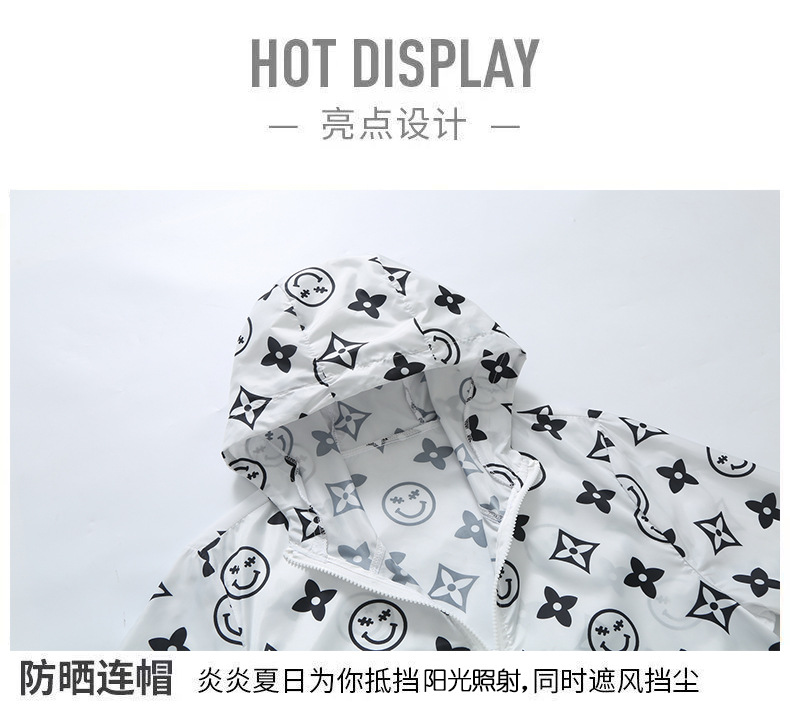 2022 Sun protection clothing for men, cool, sporty, casual and breathable shirts, summer jackets, trendy thin student sun protection clothing pic 7