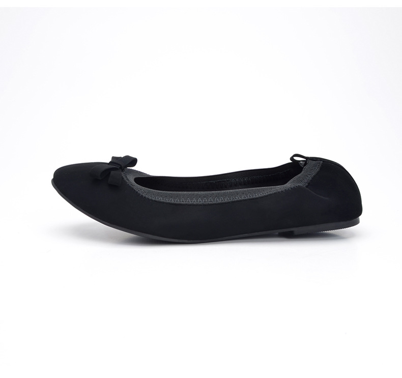 外贸跨境牛巴蛋卷鞋女2023新款圆头软底弯弯鞋women flat shoes详情22
