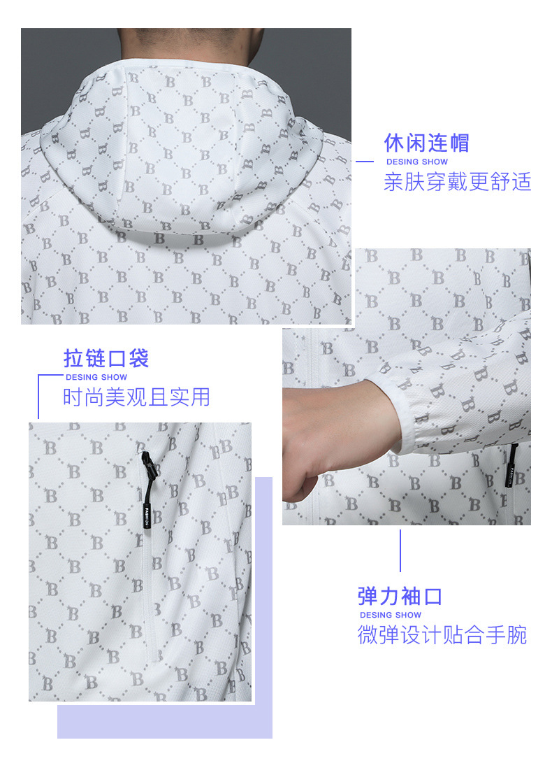 男士休闲防晒衣速干夏季立领薄款外套户外透气男装防冰丝晒服外衣详情7