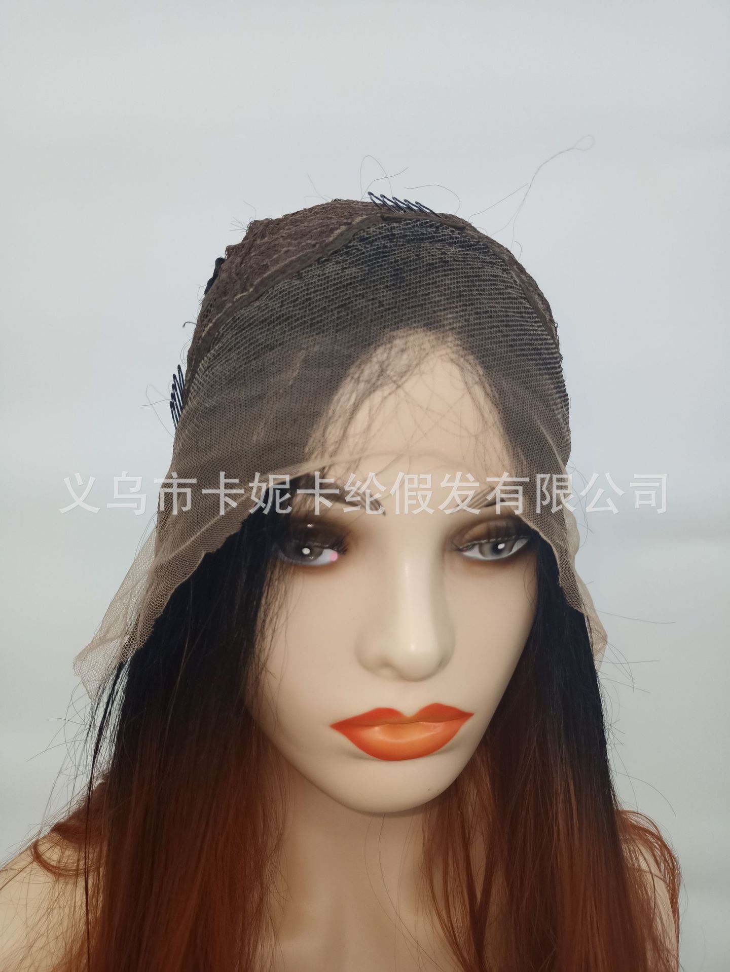 欧美新款黑色渐变深棕色360 lace wigs vendor前蕾丝头套 wigs详情18