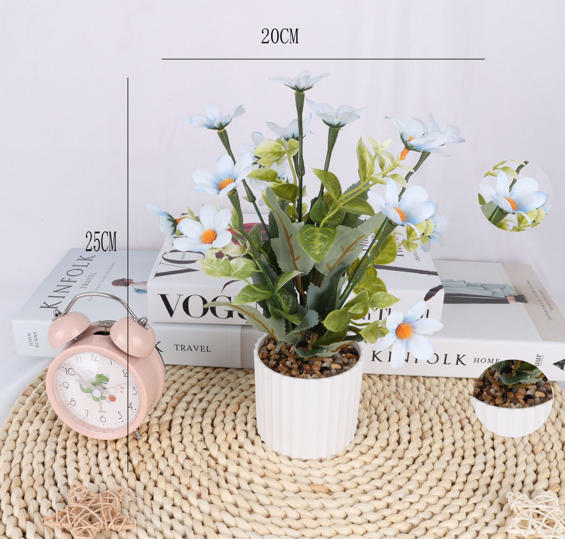 Artificial chrysanthemum potted plants/artificial flower bonsai/artificial flower creative interior small ornaments/Direct supply from Amazon factory pic 5