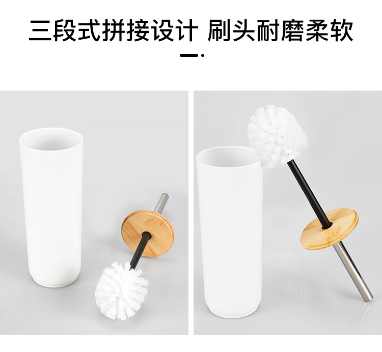 Bamboo cover toothbrush rack, washbasin cup, plastic mouthwash cup rack, bathroom toothpaste storage rack, toothbrush storage rack pic 9