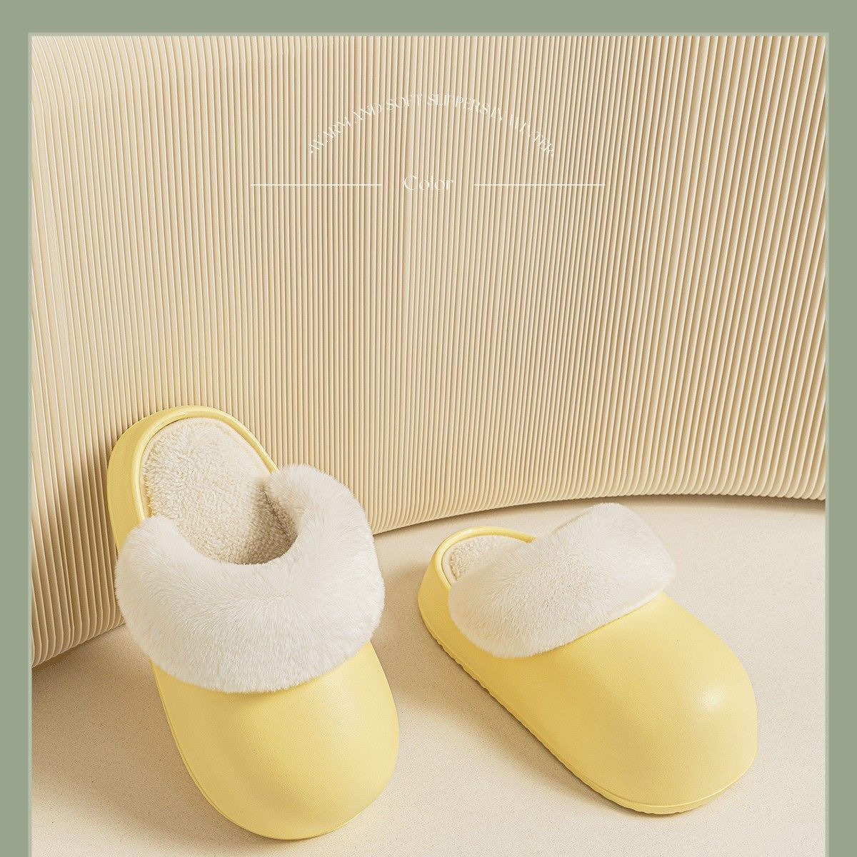 2023新款卡哇伊女款秋冬季棉拖鞋 可拆卸可拆洗 居家用防水保暖厚底 搭配可爱玩具款式详情16