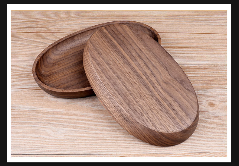 木香椭圆型卷烟托盘烟丝盘Rolling Tray黑胡桃木操作烟盘醒草盘详情20