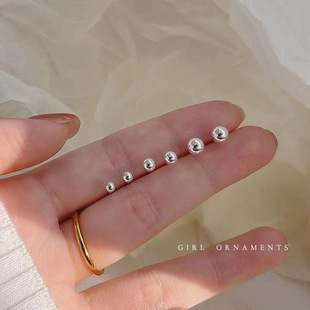 S925银针法式复古珍珠耳环高级感批发新款纯银耳钉小众百搭耳饰女详情7