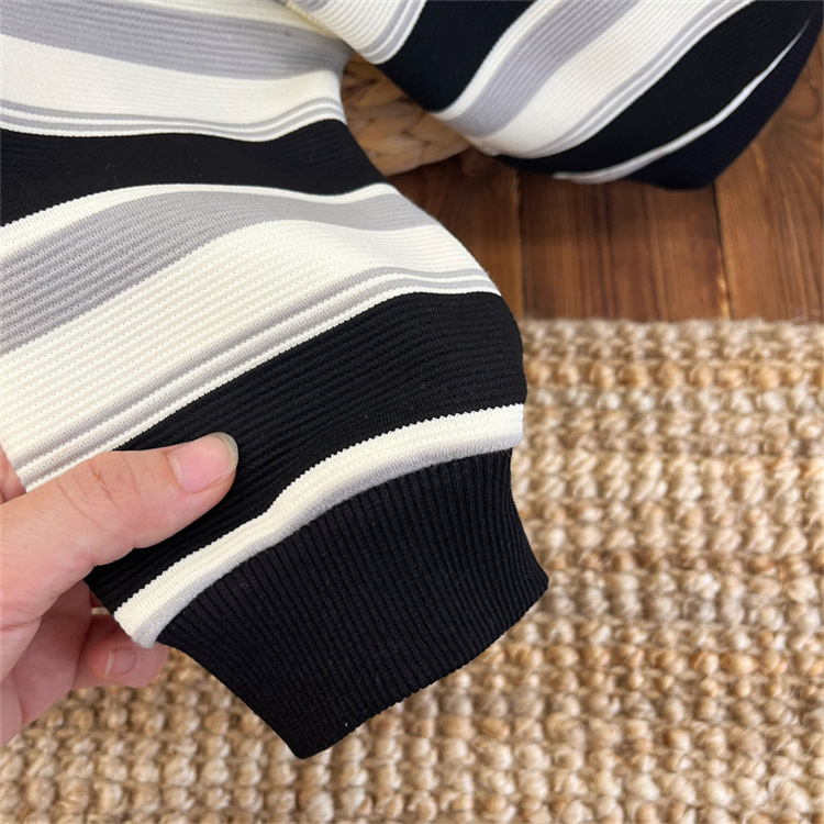 男童卫衣春秋款2024新款儿童潮韩版卡通衣服秋装条纹宽松T恤上衣详情11