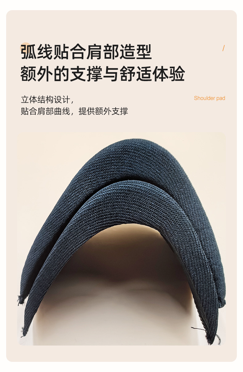 Sponge reinforced mesh fabric, sponge suit shoulder cotton, clothing accessories, shoulder padding, cotton silk cotton, sponge shoulder pads pic 2