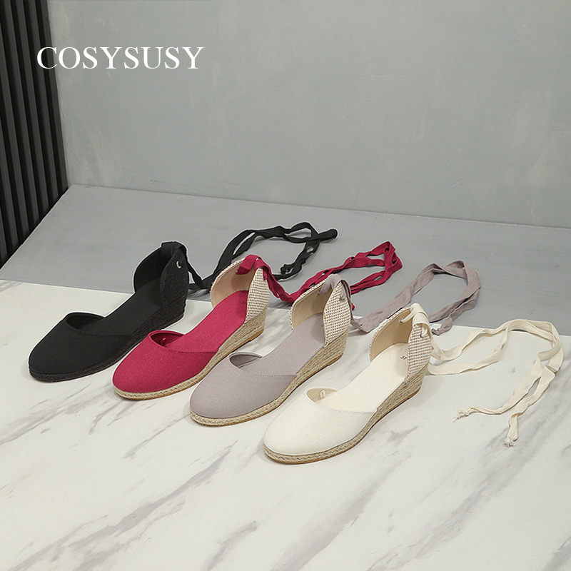 外贸跨境41码小香风单鞋浅口女软底不累脚妈妈鞋白色平底豆豆鞋详情7