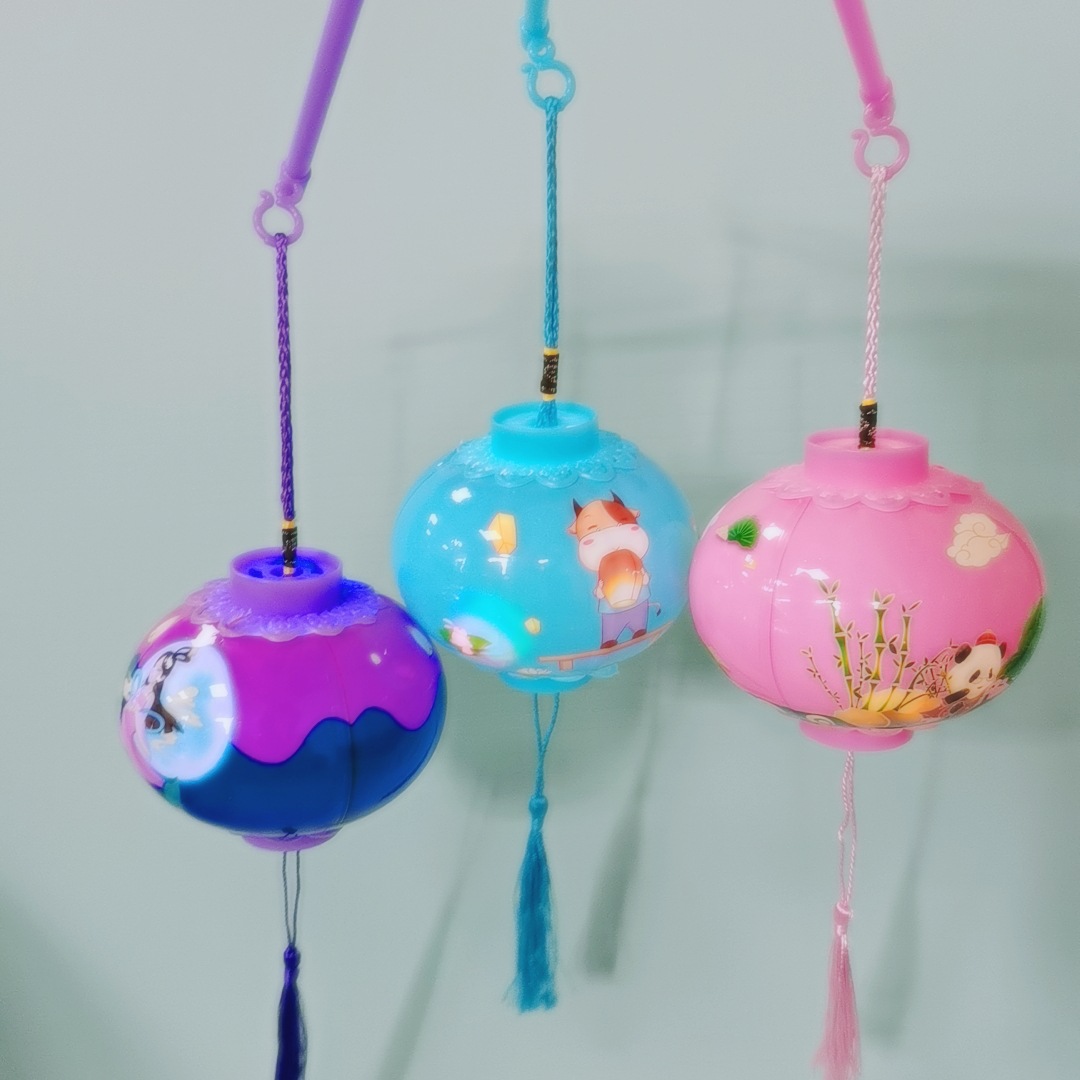 Hand-held luminous seven-color small lanterns, Lantern Festival lanterns, Mid-Autumn Festival lanterns, festival lanterns, festival gifts pic 1