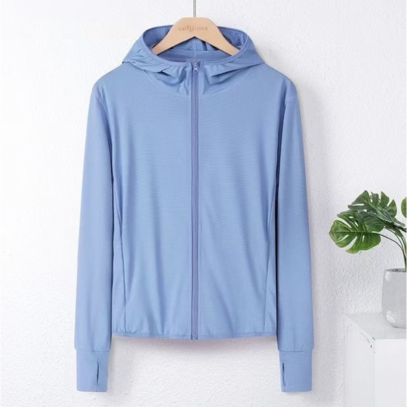 U-style ice silk sun-protective clothing for women 2022 outdoor cycling UV protection long-sleeved knitted thin sun-protective clothing for men pic 8