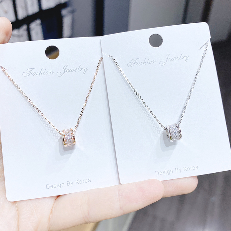 The micro-inlaid zircon waist necklace is light, luxurious, charming, simple, fashionable and versatile. It is a delicate collarbone chain for women pic 16