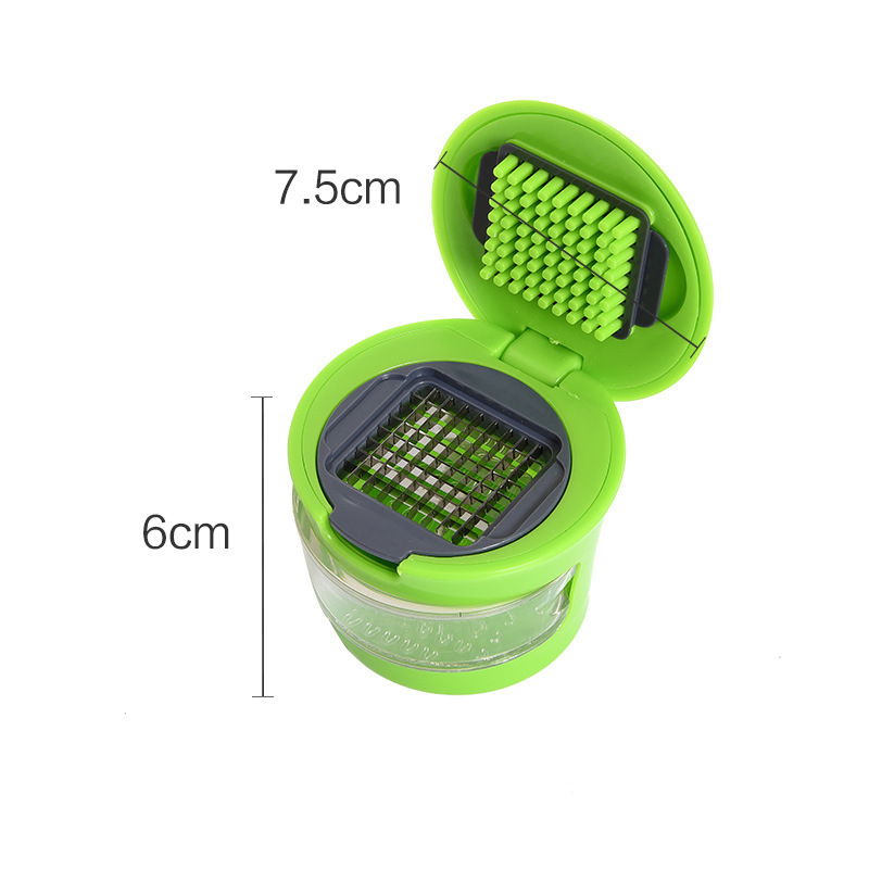 Garlic Chopper Multi-function garlic grinder 2-in-1 Portable mini with lid press garlic grinder pic 10