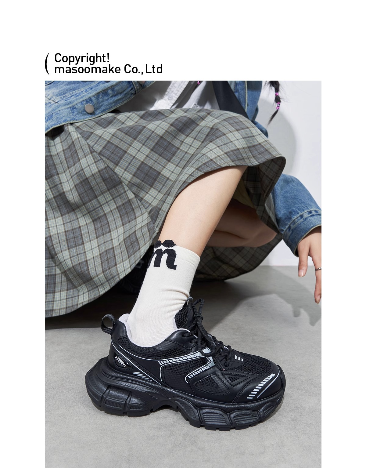 迦罗亚~马速主义2024新款ins潮厚底银色老爹鞋女运动鞋休闲跑步鞋详情19