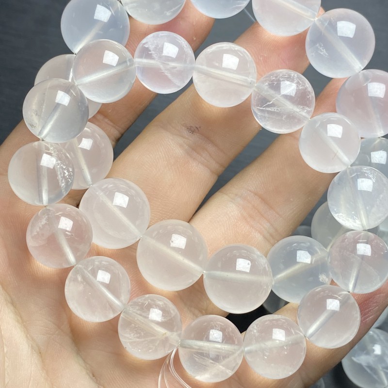 Ins natural glitter milk white crystal bracelet, Giant Ah Se white crystal jewelry wholesale with free shipping pic 4