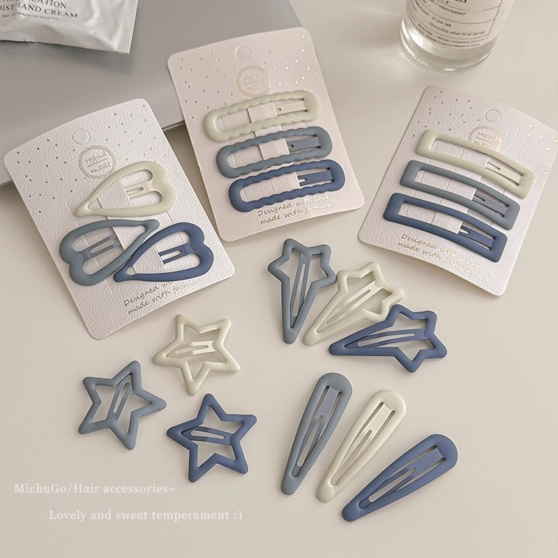 星星发夹y2k多巴胺卡子女儿童配饰头饰bb刘海夹五角星鸭嘴夹批发详情9