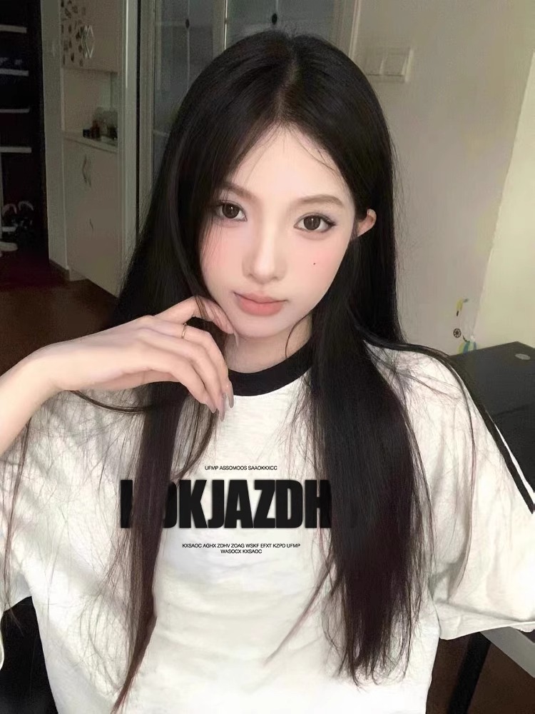 纯棉条纹短袖t恤女2025新款大码夏季宽松三条杠美式潮牌半袖上衣详情9