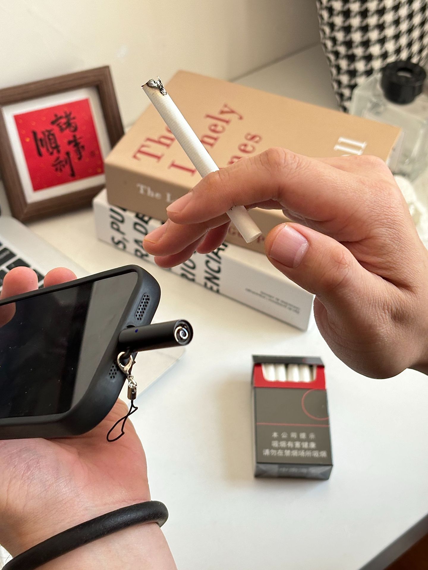 合金材质吹气振动防风TYPE-C手机点烟器便携迷你点火器即插即用详情40