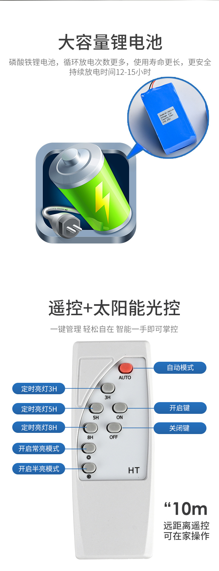 Engineering model led solar street lamp, ultra-bright and high-power outdoor household solar lamp for new rural landscape courtyard pic 11