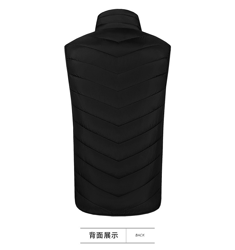 跨境专供冬季新款男立领发热马甲电热棉背心智能恒温发热保暖棉服详情30