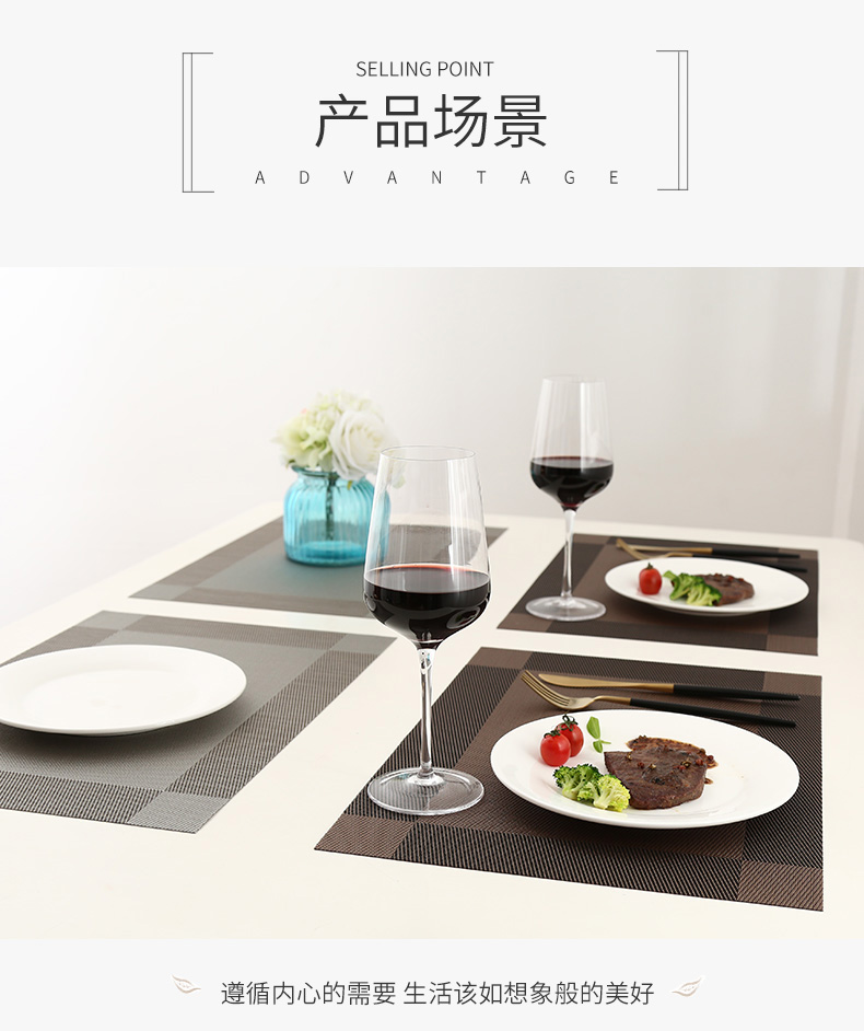 隔热垫餐桌垫北欧餐垫西餐垫碗垫PVC防水防热垫家用餐盘垫ins杯zb详情8