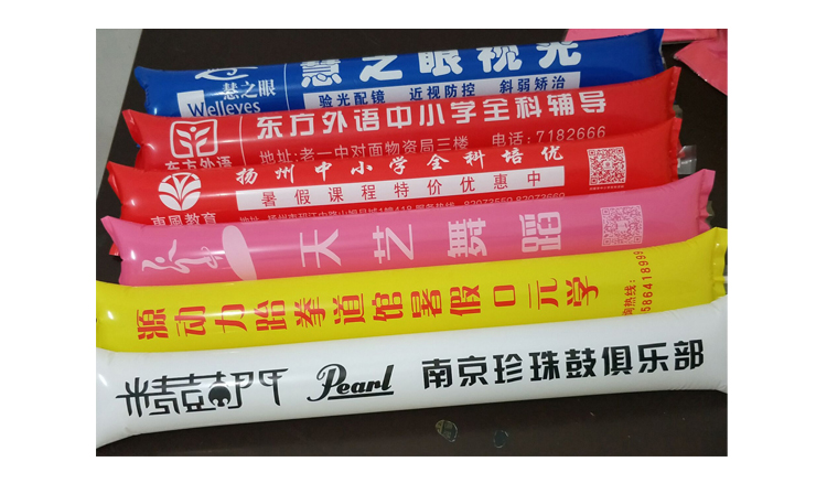 Cheering stick, inflatable cheerleading stick, inflatable stick, advertising and promotion, cheerleading stick, cheering stick, support stick, balloon, printed logo pic 12