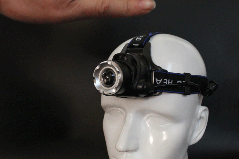 Wholesale of cross-border USB sensor head-mounted t6 high-intensity charging headlamp with led zoom for outdoor mountain climbing and night fishing pic 3