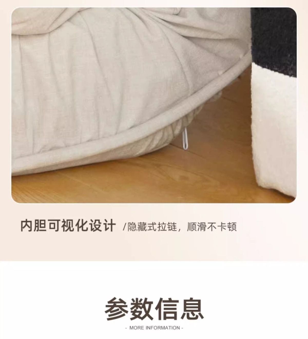 人类狗窝懒人沙发可躺可睡单人榻榻米巨大折叠阳台卧室小沙发躺椅详情27