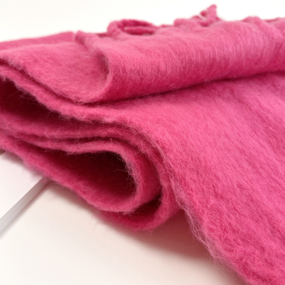 Solid color mohair scarf, sweet potato best-selling warm mid-length scarf, winter shawl, scarf for outerwear, wholesale from Europe and America pic 16