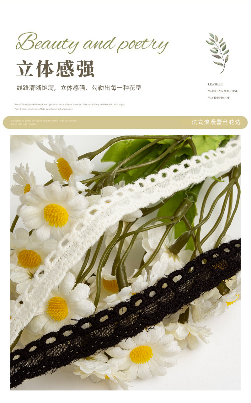 Factory direct sales of DIY Lolita decorative collars and skirts with hollowed-out cotton lace accessories in stock for wholesale pic 6