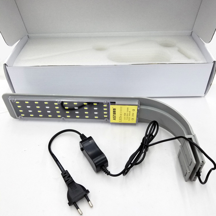 Aquarium Fish Tank X5 Small Clamp Lamp Ultra-thin LED fish tank lighting High-brightness glass tank Black and white aquatic plant lamp pic 11