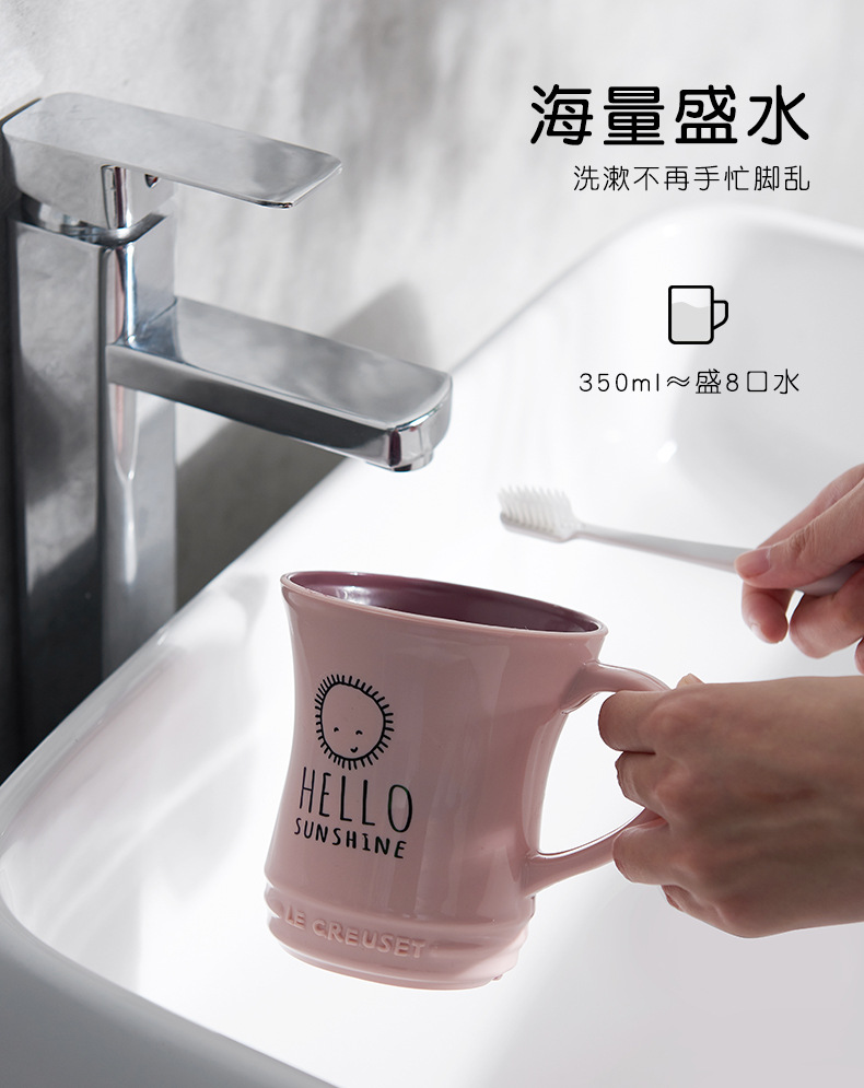 Factory direct supply creative two-color mini waist drinking cup, large cup mouth mouthwash toothbrush cup, simple multi-color brushing cup pic 5