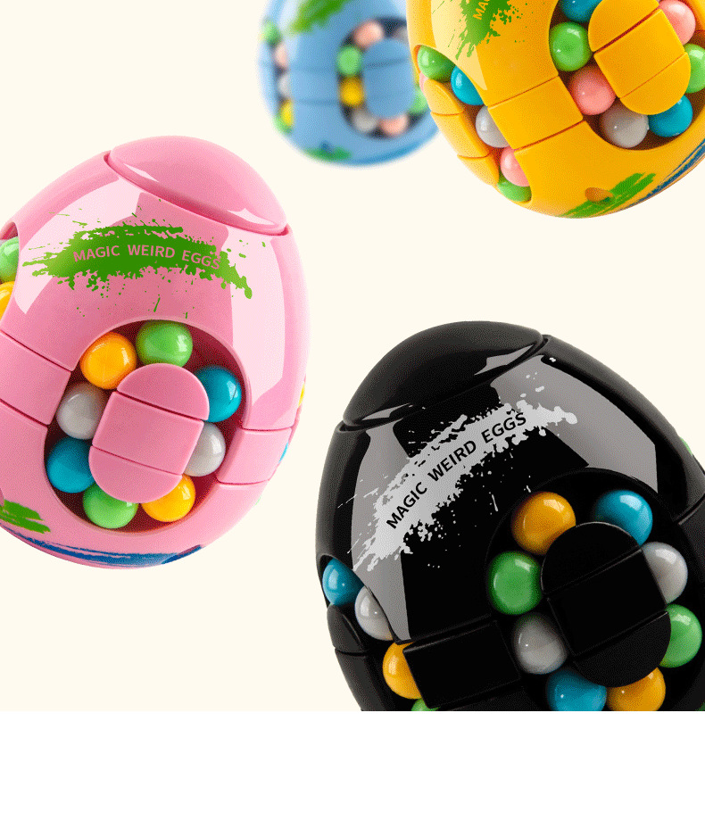Comercio exterior transfronterizo juguetes intelectuales para niños huevos monstruosos frijoles mágicos cubo de rubik puzzle decompression cubo de rubik juguete pequeño cubo de rubik al por mayor pic 10