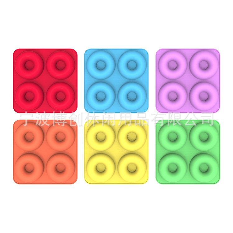 Ningbo Bochuang Factory offers oven baking tools, silicone cake molds, 8-piece, 4-piece and 6-piece doughnut molds in stock pic 38