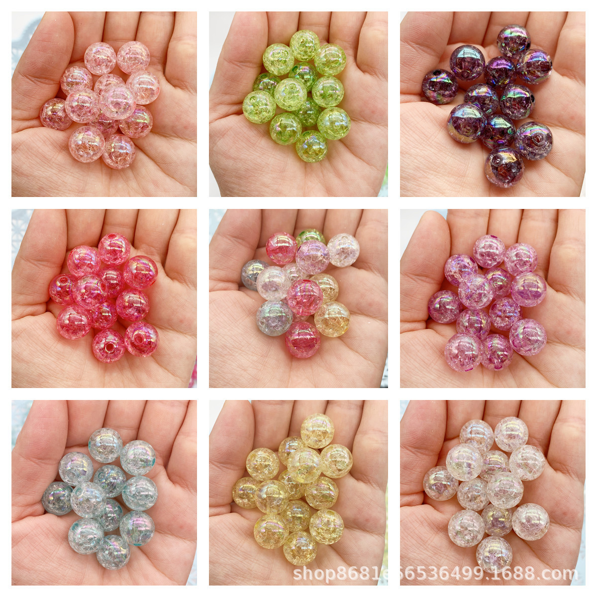 亚克力细闪夜光星空气球狗DIY钥匙串扣车挂材料包抖音爆款 配件详情4