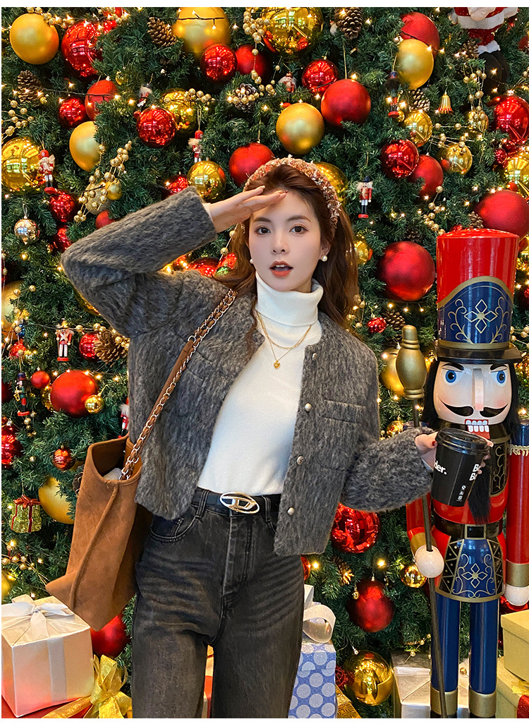 毛衣女2024新款秋冬美拉德穿搭堆堆高领打底衫内搭高级感针织上衣详情23